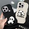 Cartoon Panda Case for iPhone 12 11 14 8 16 Pro Max 15 Plus XR 13 17 Air Soft Phone Cover