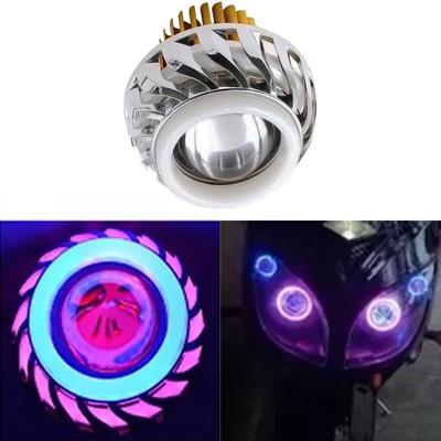 1PCS Aluminium Alloy Motorbike LED Headlamp 3.54*2.16 Inch LED Spotlights DRL Daytime Running Lights