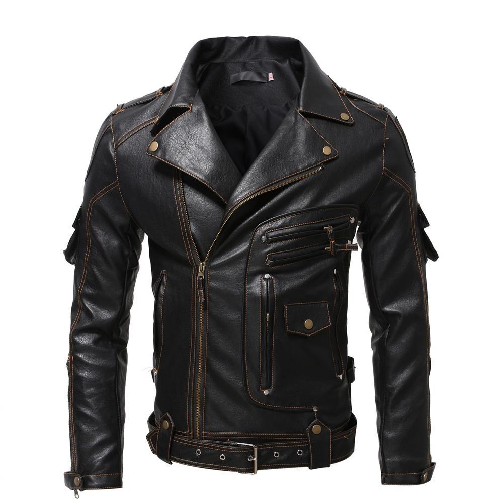 Motorcycle Riding Jacket Clothing Anti-fall Leather Sports Suit GP REPSOL Motorbike Jacket  Moto Biker Punk Outwear Abrigos Mens