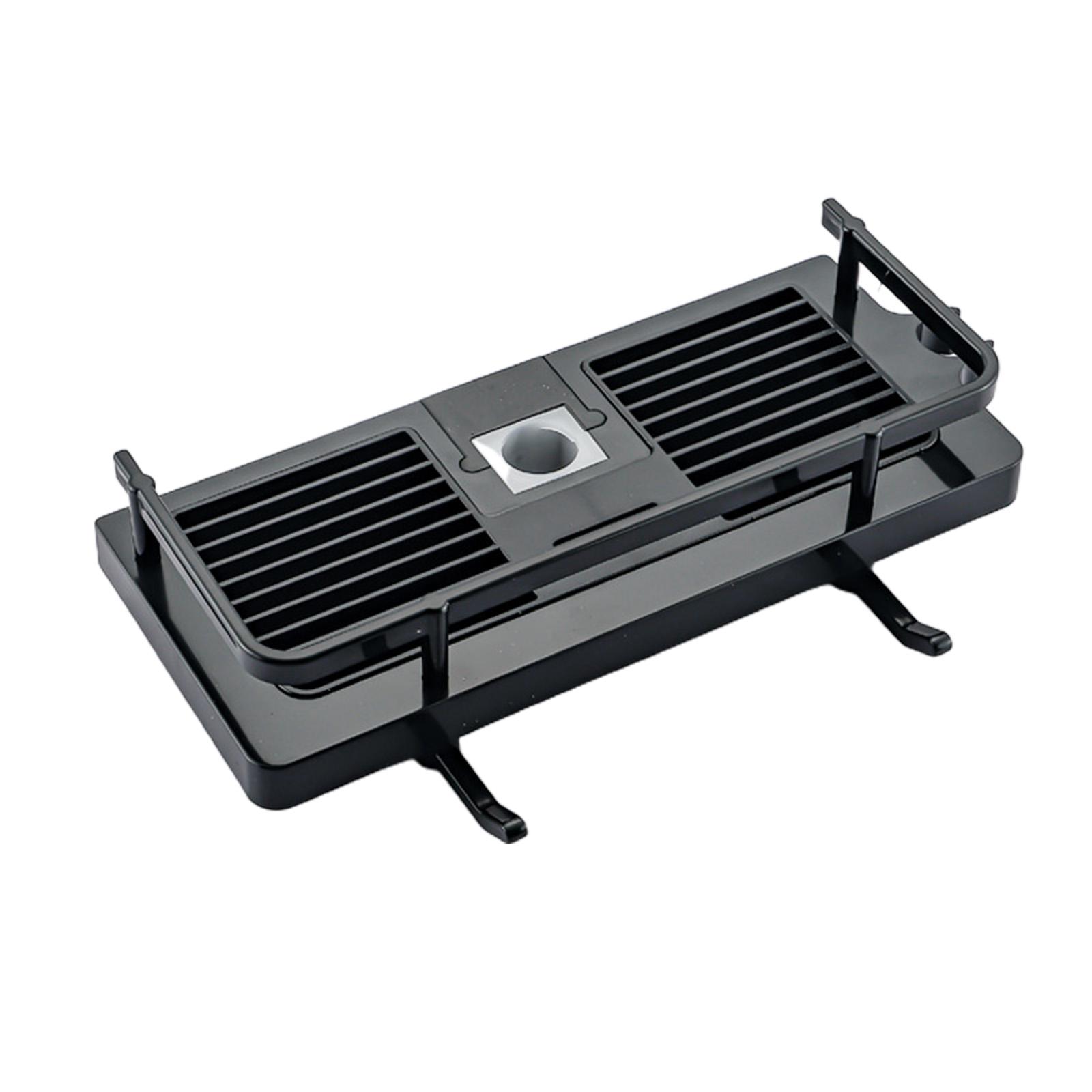 

Регулируемая полка для хранения, прочный держатель для быстрого дренажа для ванны, дом Black-round hole