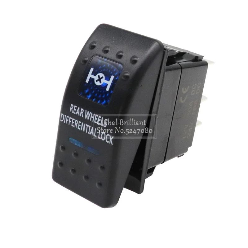 12V / 24V Car Boat Caravan Rocker Switches Waterpoof  Rocker Switch Dual Blue LED Light HORN ROOF LED LIGHT BAR