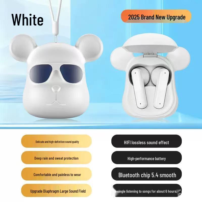 Violent Bear T58 Mini Bluetooth Headset: High-Value Cartoon Ornament Sports Earbuds