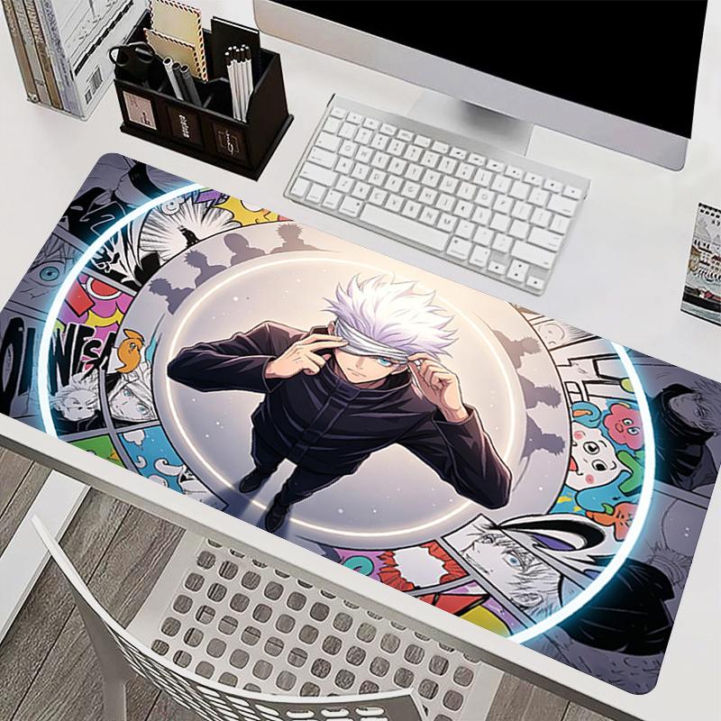 Oversized Mouse Pad Gamer Extended Desk Mat Notbook Keyboard Pad Colorful Gaming Accessories JJujutsu Kaisen Anime Mousepads