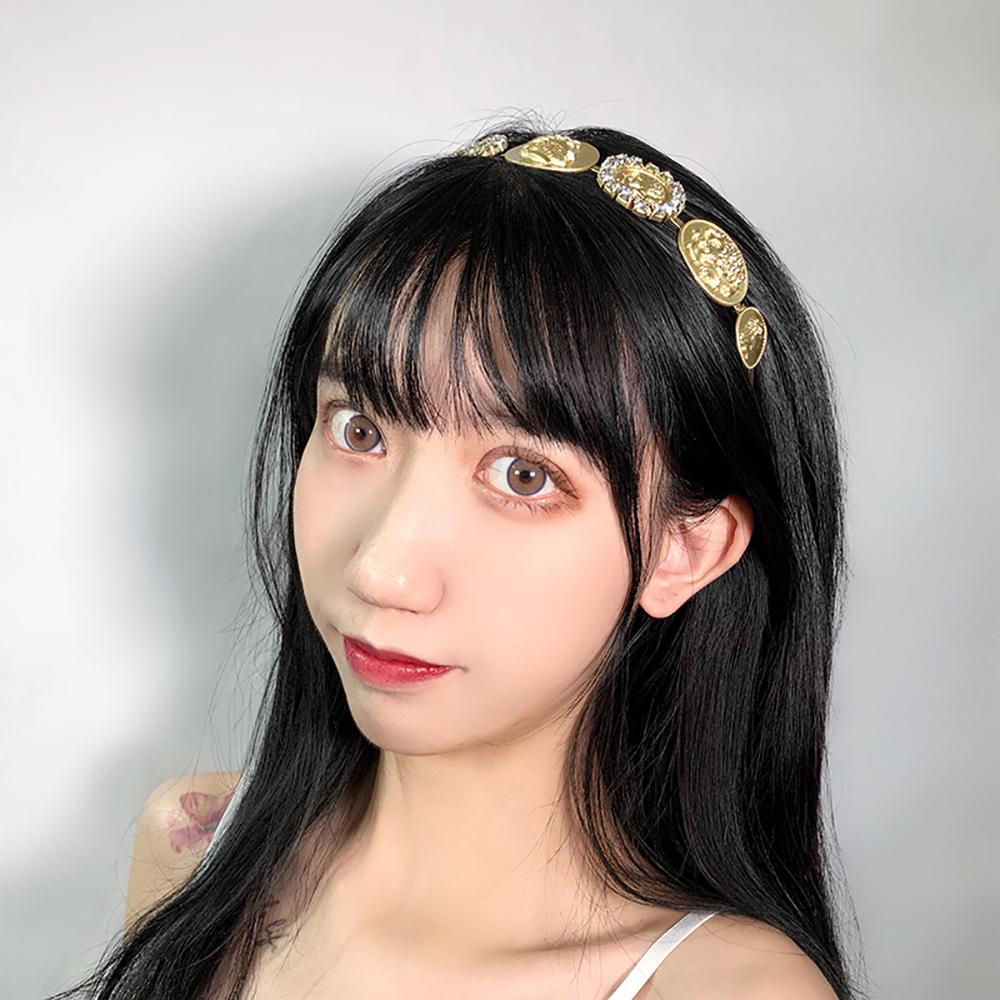 Zinc Zinc Alloy Girls Hairband Women Head Portrait Headband Baroque Style  Hair Hoop Hair Accessories
