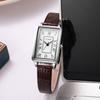 Einfache Retro Elegante Lederarmband Römische Ziffern Quarz Damenuhr für den Alltag und Weihnachtsgeschenke