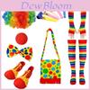 Set Costume Cosplay Joker Con Parrucca e Naso Per Performance Adulti Personaggi Speciali Inclusi