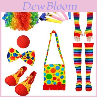 Joker Cosplay Costume Set With Wig And Nose For Adult Performance Special Characters Included