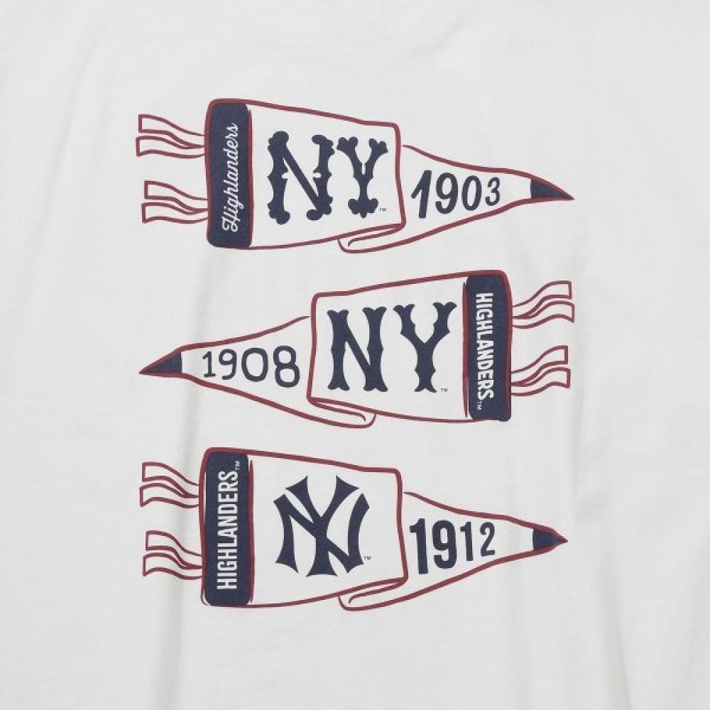 New Era New York Yankees Flag T shirT whiTe 15147544