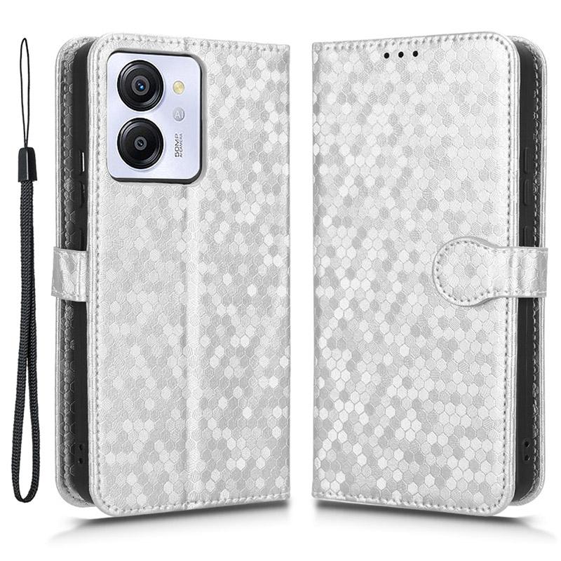 Pro Blackview Color 8/Oscal Modern 8 Stojánkové pouzdro Vzor teček Magnetické zapínání PU kůže Kryt na telefon