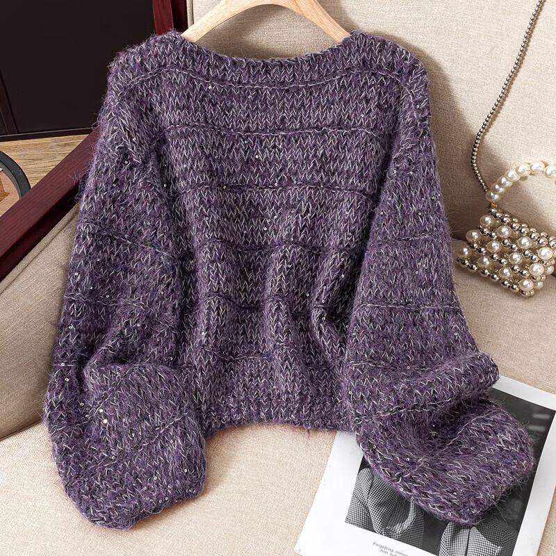 Silkbay Women's Wool Blend Knitted Sweater