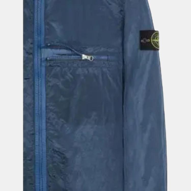 STONE ISLAND Metal Overshirt Dark Blue Men Tops 781510919-V0024