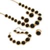 5-Piece Retro Geometric Patchwork Jewelry Set: Necklace, Bracelet, Earrings & Ring, Ideal for Ladies At Parties