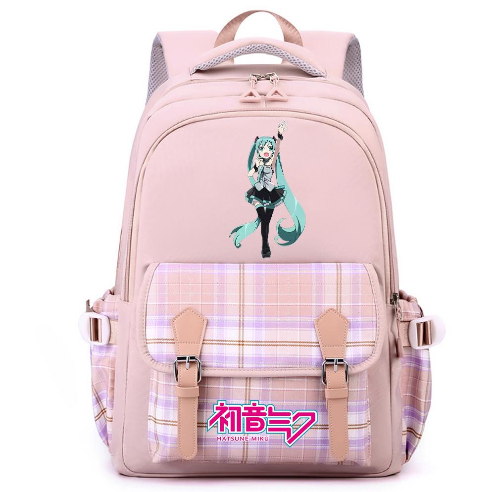 Anime Hatsune Miku Printed Large Capacity Backpack for Teenger Student Girl Boy Schoolbag Bookbag Women Waterproof Travel Bag Bookbag Mochila Gift