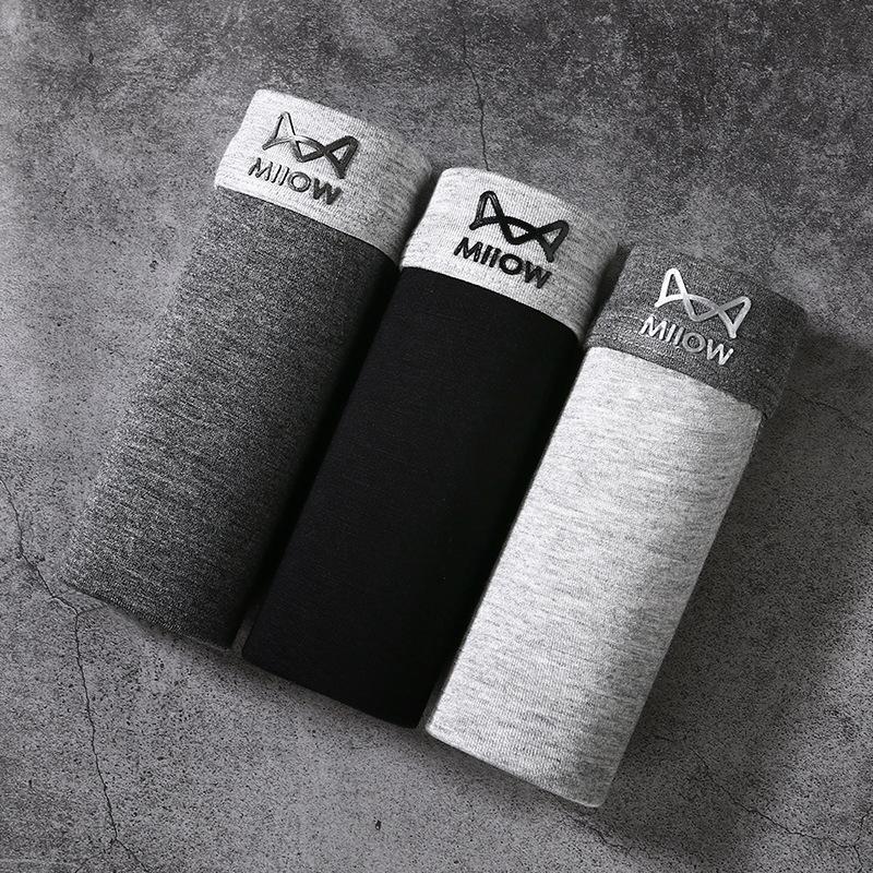 

3 шт. Мужское нижнее белье с плоскими углами, всесезонное, тонкое, шорты-боксеры с четырьмя углами 4XL