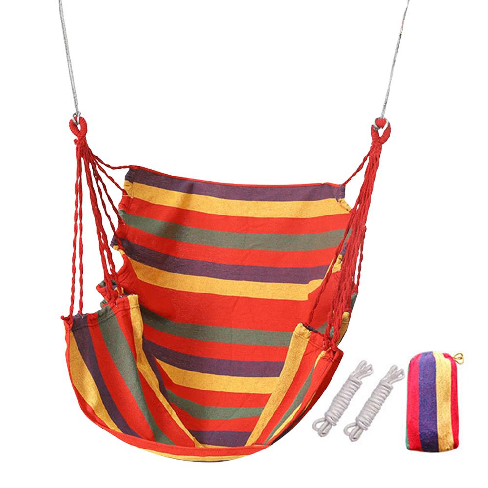 Single Outdoor Camping Hammock Indoor Hammock Chair Multifunctional Canvas Leisure Swing Hanging Chair for Home Camping