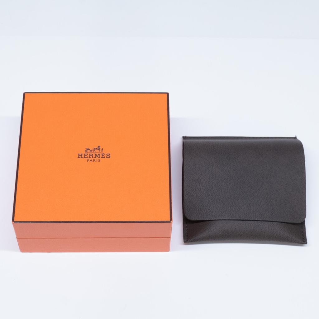 HERMES Finished 925 Chaine d'Ancre Enchaine MM Bangle LG SilverUsed