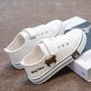 Children's Canvas Shoes New Spring and Autumn Boys' Soft Sole Sports Shoes Girls' Fashionable Big Kids' Velcro Sneakers