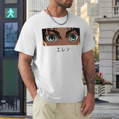 Eren Eyes Titan Classic Tees Graphic Vintage T-shirt Crewneck  Sports  Funny Fitness Eur Size