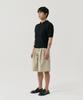 GNOK Silk Collared Short Sleeve Knit [Black]