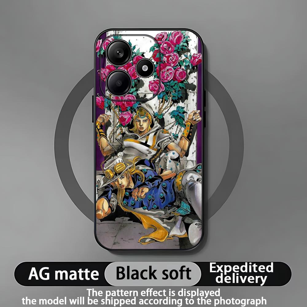 

JOJO Steel Ball Run Phone Case For Xiaomi Redmi Note 14 13 12 11 Pro Plus S 5G 14C A3 Soft Black Phone Cover Redmi 14C