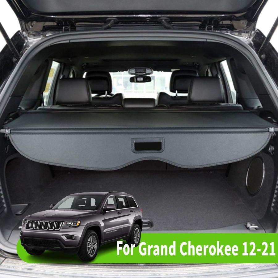 Copertura Retrattile Nera per Bagagliaio Posteriore Adatta per Jeep Grand Cherokee 20112019 2020 2021 Copertura di Sicurezza per Bagagliaio Posteriore Schermante Ombra
