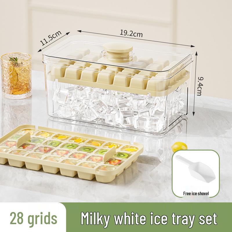 Форма для кубиків льоду з кришкою - Форма харчового класу для домашнього льоду