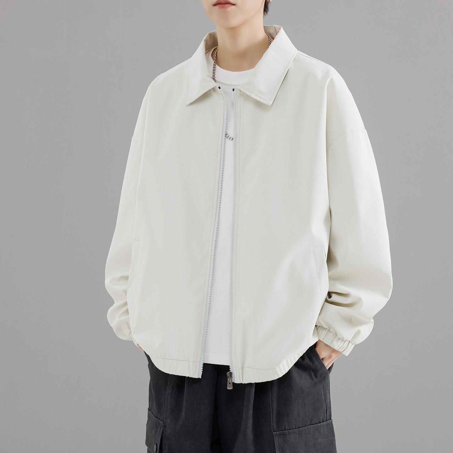 Винтажная куртка-инструмент Куртка Мужская Весенне-осенняя Тонкая Свободная Универсальная Лацкан Топ 3XL