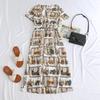 Southeast Asia Elegant Age-Reversing Midi Dress for Middle-Aged Women