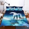 Super Soft Winter Bed Cover Sets 135x200 140x210cm Twin Baby Bed Bedclothes Double Single Bed Set Unicorn Crib Kids Bedding 3d
