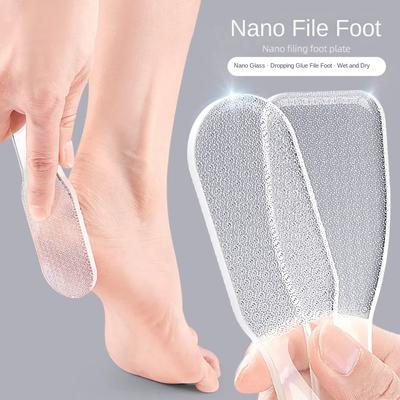Transparent Nano Glass Foot File Foot Scrubber Pedicure Grinding Stone Household