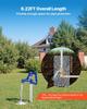 Frost Proof Yard Hydrant, 1895mm Freeze-Proof Outdoor Faucet with 1219.2mm Bury Depth, G 3/4" Pipe Connection, Lever Handle + Handwheel, No Lead