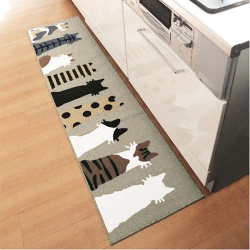 Okato Kitchen Mat, 45 X 180 Cm, Mysa, Cat Greige