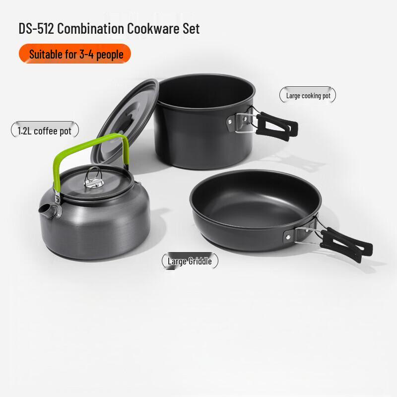 ZISIZ DS-512 Aluminum Alloy Non-Stick Cookware & Kettle Set 20*20