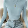 Color Ribbed Base Sweater, Thin And Slim Fit Women's Sweater For Winter
