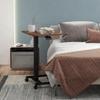 Standing Desk Standing Table, Laptop Table, Height-Adjustable, 4 Casters, 65 Cm X 48 Cm X 108 Cm, Brown + Black