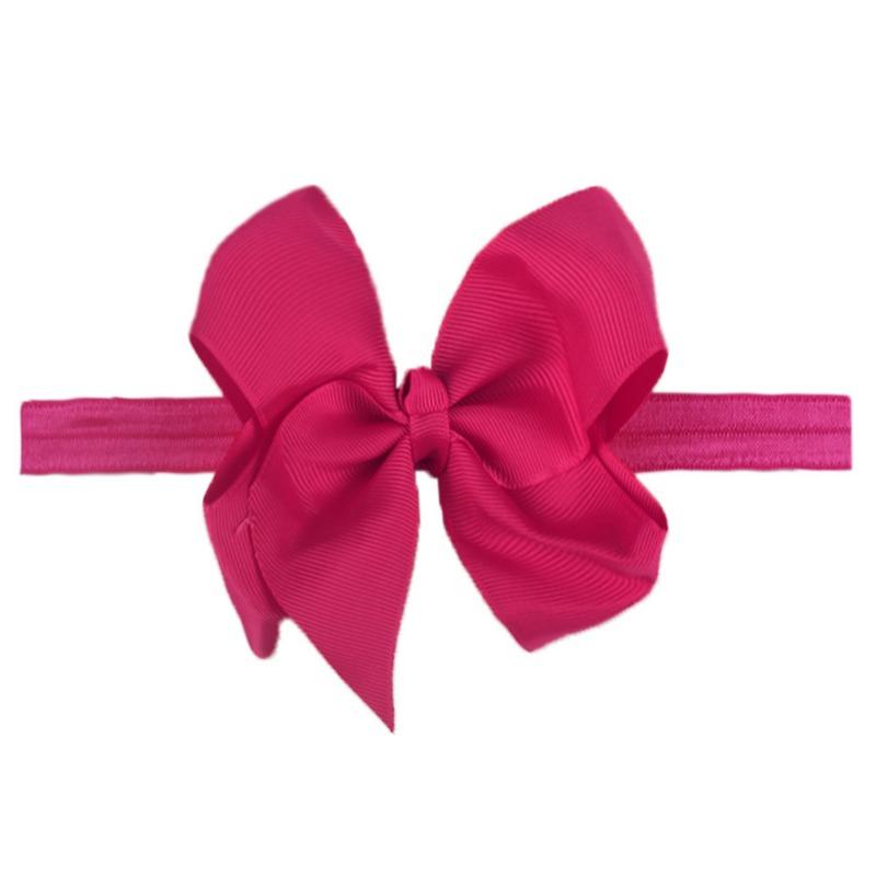 New Children's Headband, Fashionable Baby Hair Accessories, Dovetail Bow Headband, Solid Color Seamless Elastic Belt.
