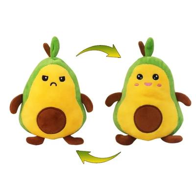 Reversible Fruit Avocado Plush Doll Stuffed Toys 18CM