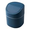 Mini Trash Can with Lid Nordic Style Desktop Rubbish Can Removable Lid Sundries Barrel Box for Office Desk Bathroom Vanity