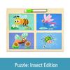 CPCE 4-in-1 Children's Educational Puzzle: Early Learning Cartoon Cognitive Board & Baby Drawing Toy
