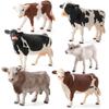 Ornaments for Children Baby Simulated Cattle Animal Figurine Cow Models Educational Toys Home Decor