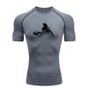 Spartan Warrior  Men's Sports T-shirt Training Fitness Compression Quick Dry Short Sleeve T-Shirt Rashgard Tops