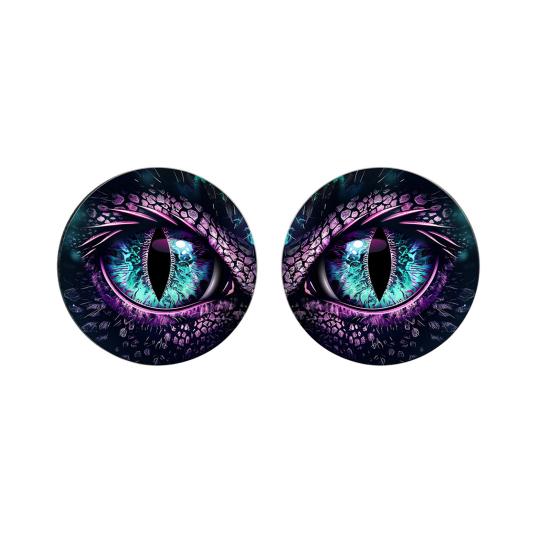 1 Pair Beast Eyes Car Headlight Decals Realistic Reptile Eye Stickers Waterproof PVC Easy Install Unique Car Accessories for Trucks &