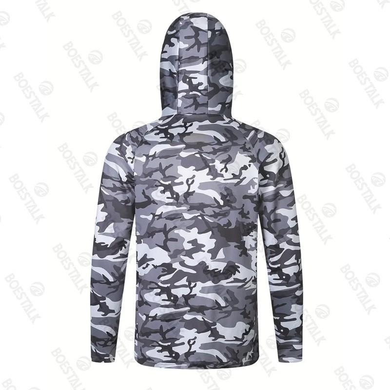 Mens Quick-Dry Fishing Hoodie With UPF 50 UV Protection Dust-Resistant Face Cover Lightweight Breathable Outdoor Sportswear
