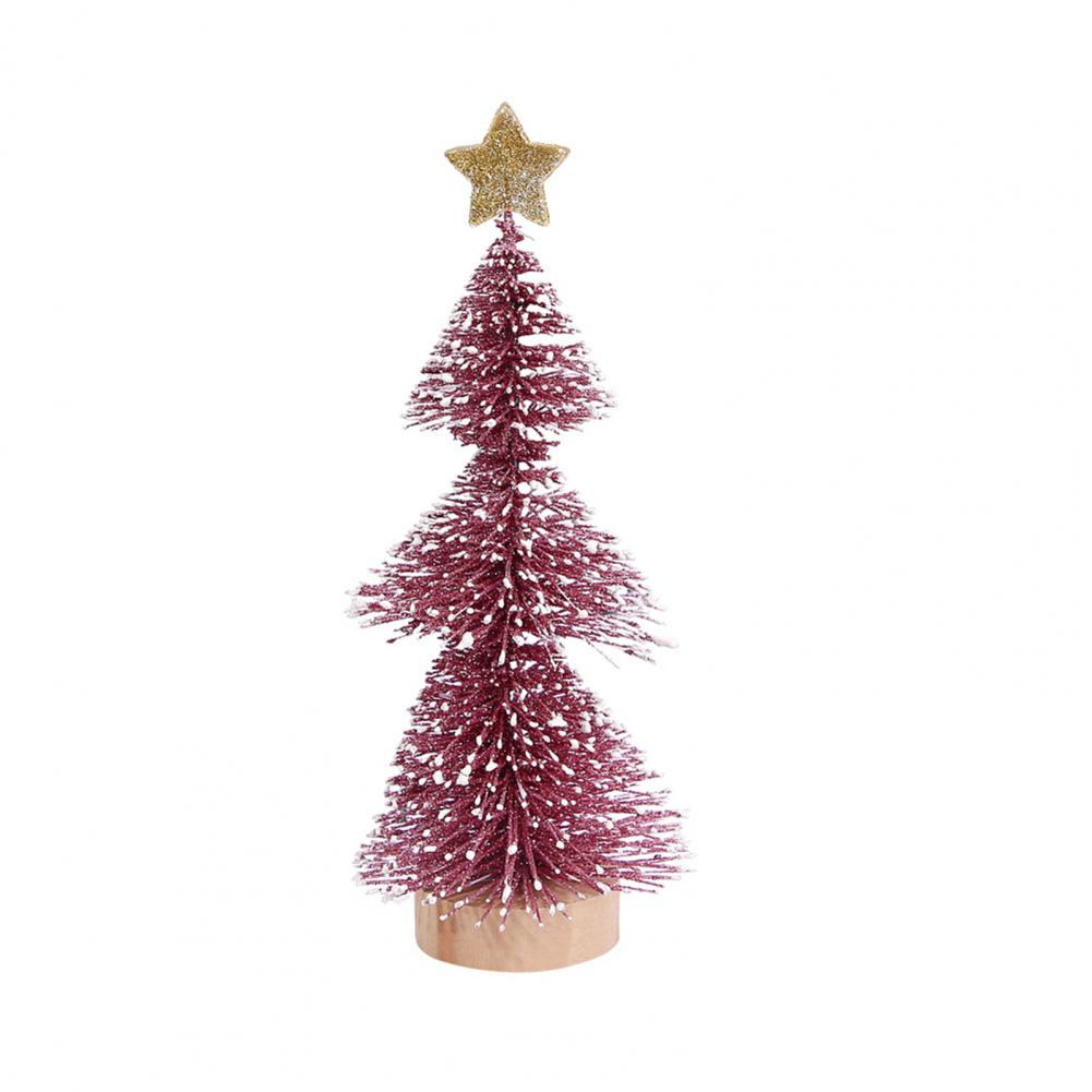 Holiday Ornament Sturdy Christmas Decoration Festive Mini Christmas Tree Decoration for Desktop Tabletop