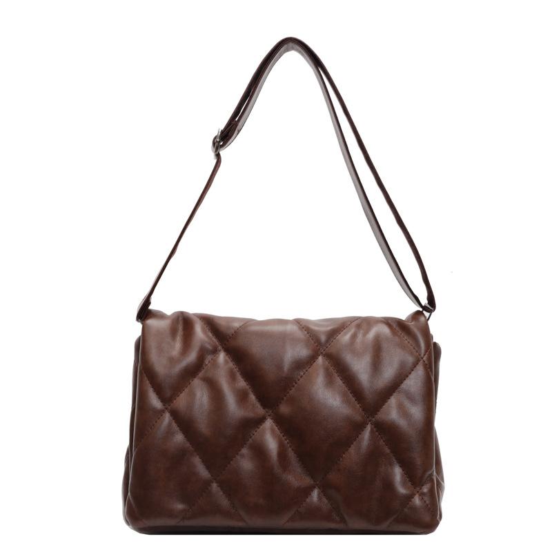 Premium sense large capacity down bag women's new versatile diamond simple lightweight casual women's shoulder messenger bag