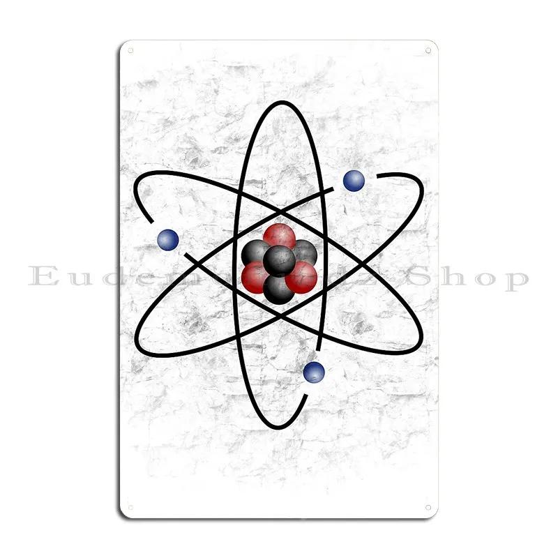 Lithium Element Atom Battery Mikoala Metal Plaque Poster Party Club Classic Pub Wall Cave Character Tin Sign Poster