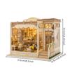 Miniature Jewelry Shop Detailed House with Light Decorative Storefront Model Kit for