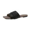 Flat heel one-word drag fashionable outer wear new summer versatile seaside casual cool slippers