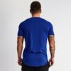 Gym Fitness Muscle Breathable Clothing Summer Cotton Short Sleeve Slim Fit T-shirts Gyms Bodybuilding Mens Casual Sport Shirts
