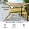 Set of 6 Powder Coated Steel Post Base Anchors for Fence Railings Privacy Panel Gazebos Pergolas and Mailbox Support